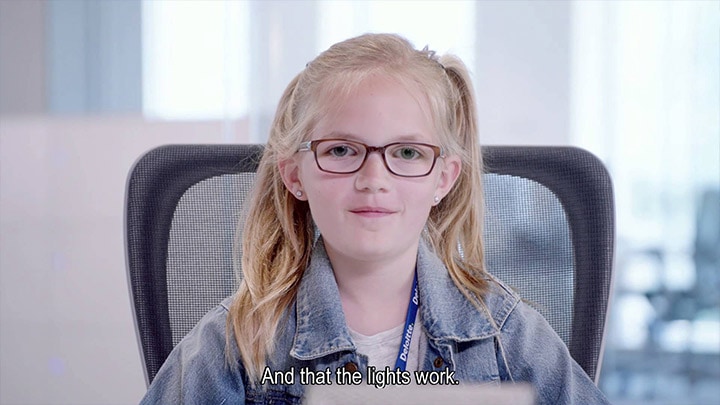 See how children experience the building of the future