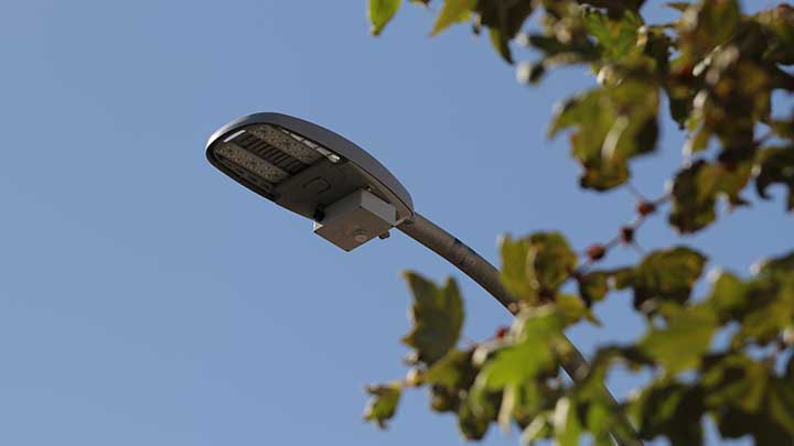 Collect data from sensors on LED street lighting poles