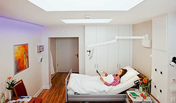 Private room in Asklepios Clinic St. Georg, Hamburg, Germany