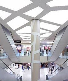 Smart tablet featuring ActiveSite cloud-hosted lighting platform - mall lights
